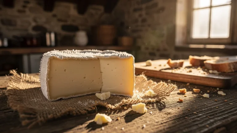 Camembert trop froid sur table rustique illustrant le terroir français non révélé