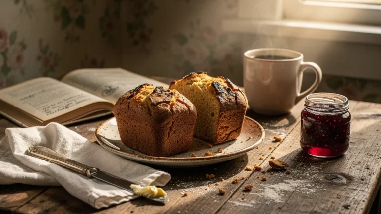 Deux fallues trop cuites sur une table en bois rustique pour un petit-déjeuner festif manquant de moelleux